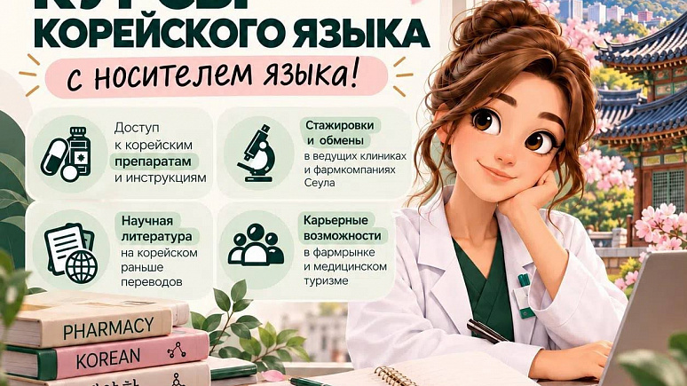 Корейский язык для будущих медиков и провизоров: набор на курсы в ПМФИ